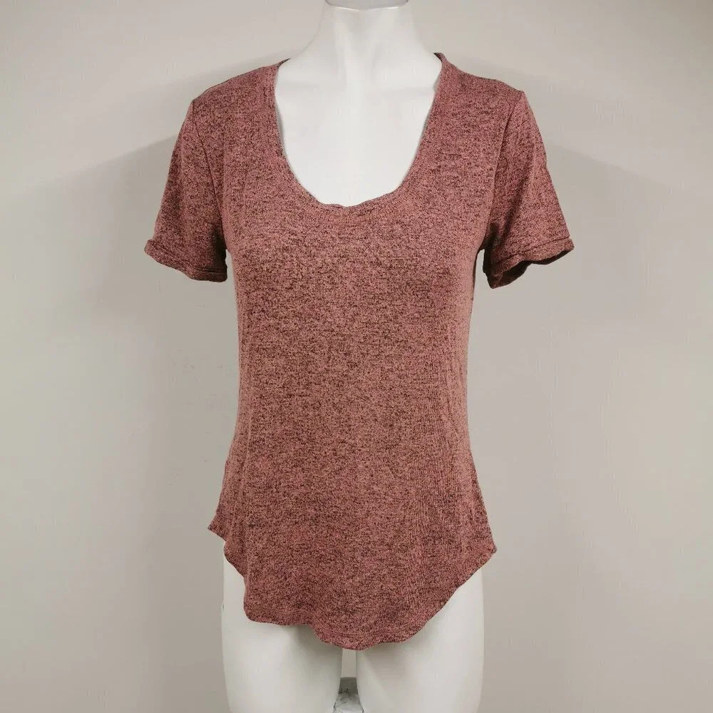GEORGE Heathered Round Hem Tee
